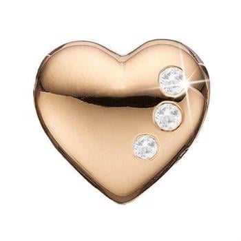 Christina Forgyldt sølv Secret Hearts Dobbelt hjerte med 3 topaser, model 623-G06 køb det billigst hos Guldsmykket.dk her
